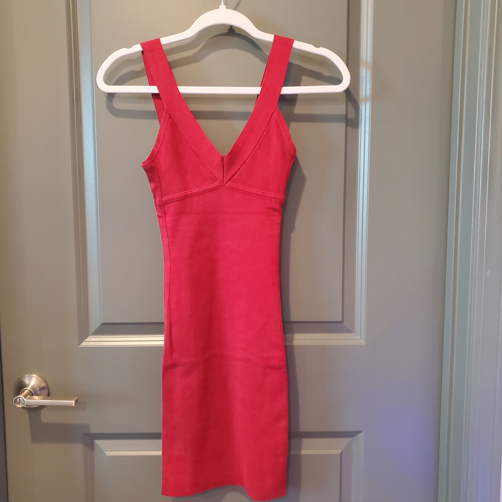 BCBGMaxAzria Vivid Red Mini Dress